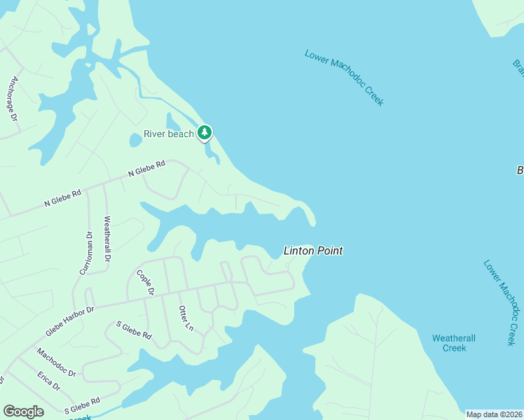 map of restaurants, bars, coffee shops, grocery stores, and more near 994 North Glebe Road in Montross