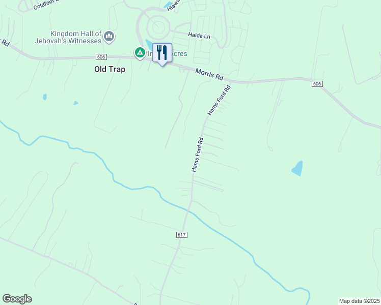 map of restaurants, bars, coffee shops, grocery stores, and more near 6408 Hams Ford Road in Spotsylvania Courthouse