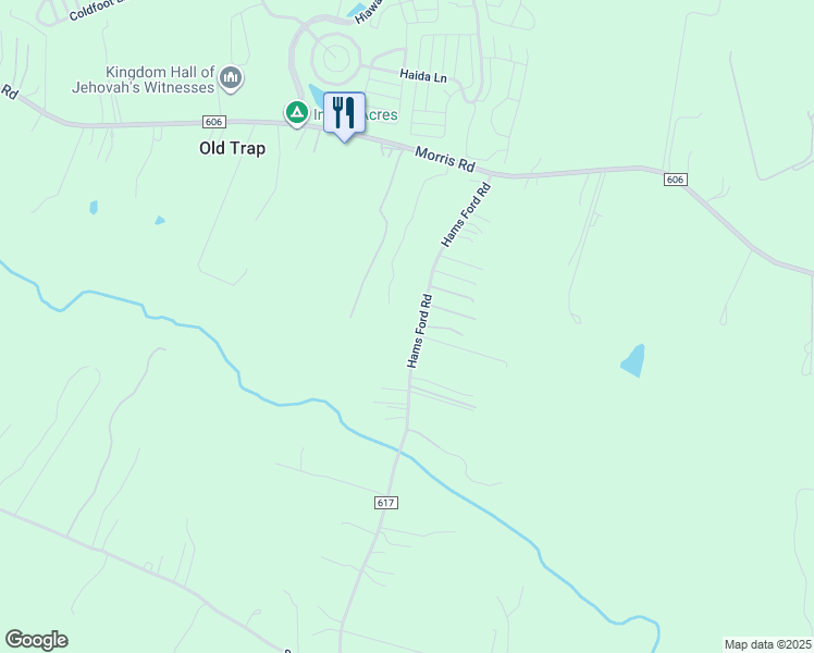 map of restaurants, bars, coffee shops, grocery stores, and more near 6408 Hams Ford Road in Spotsylvania Courthouse