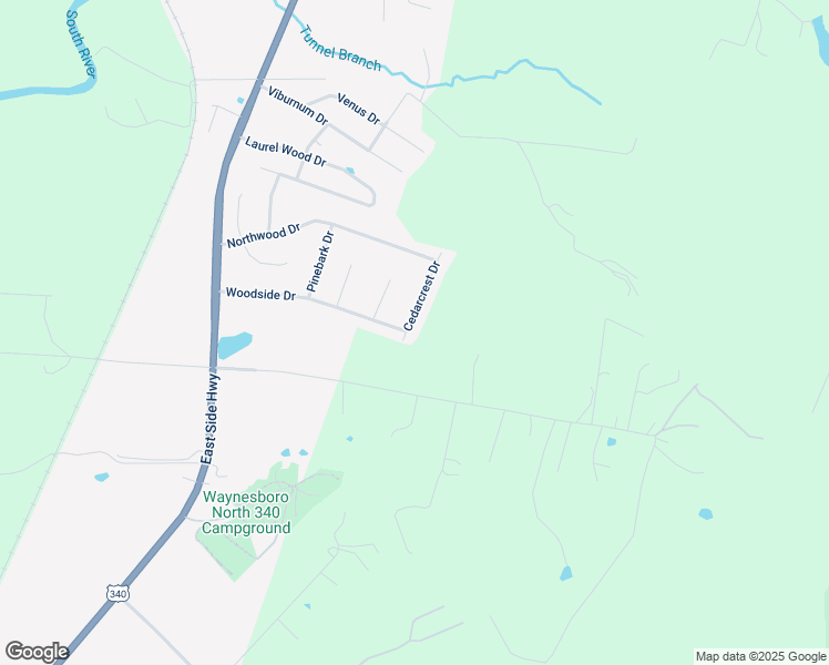map of restaurants, bars, coffee shops, grocery stores, and more near 59 Cedarcrest Drive in Waynesboro