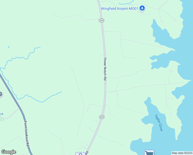 map of restaurants, bars, coffee shops, grocery stores, and more near 16959 Three Notch Road in Lexington Park