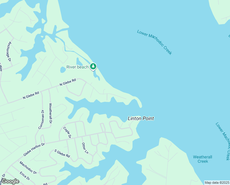 map of restaurants, bars, coffee shops, grocery stores, and more near 965 North Glebe Road in Montross
