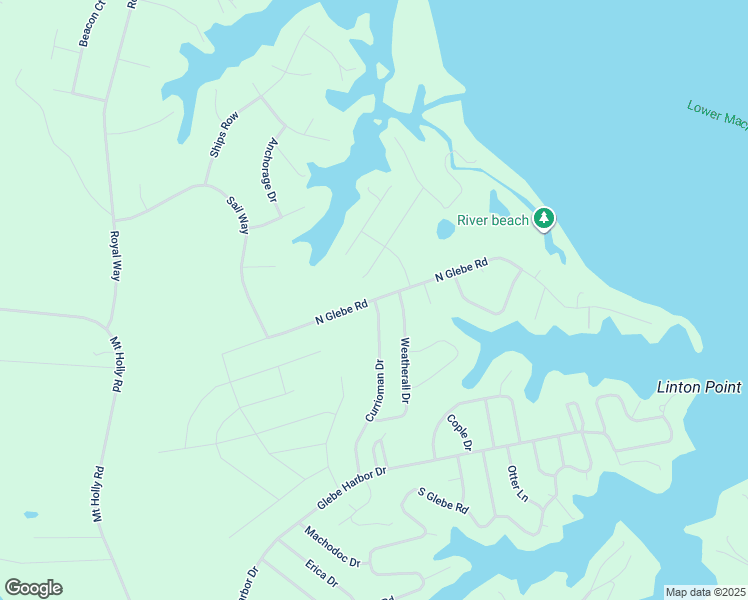 map of restaurants, bars, coffee shops, grocery stores, and more near 157 North Glebe Road in Montross
