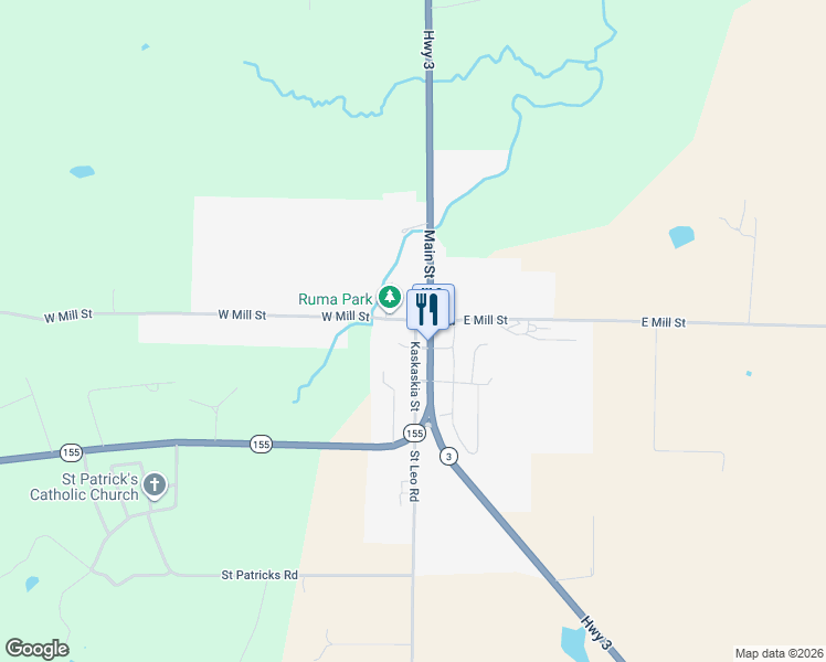 map of restaurants, bars, coffee shops, grocery stores, and more near in Ruma