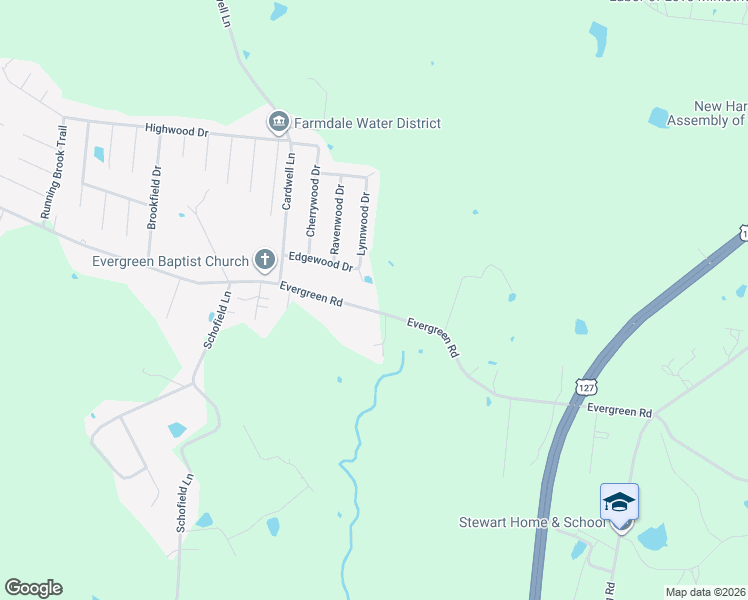 map of restaurants, bars, coffee shops, grocery stores, and more near 2953 Evergreen Road in Frankfort