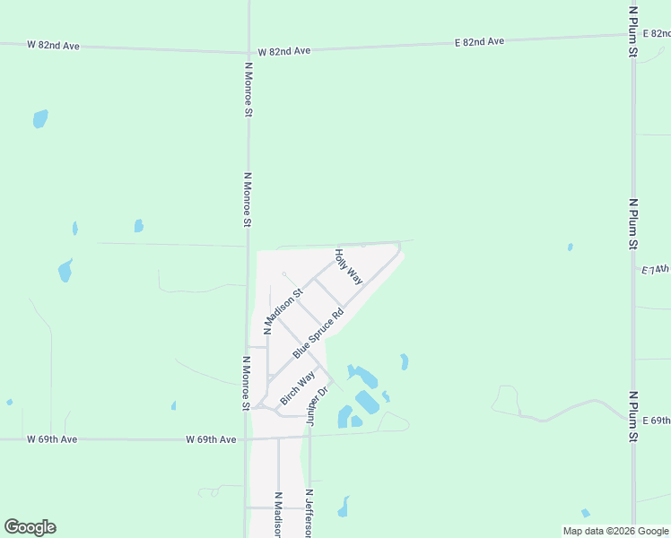 map of restaurants, bars, coffee shops, grocery stores, and more near 7412 North Madison Street in Hutchinson