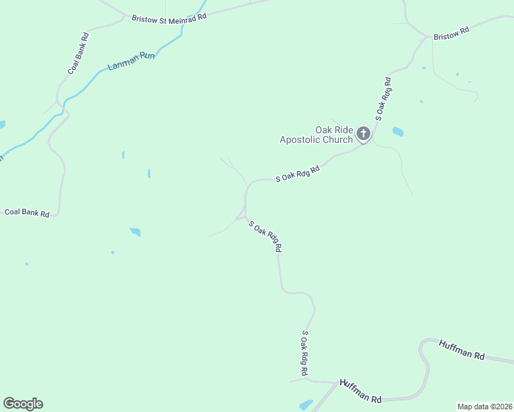 map of restaurants, bars, coffee shops, grocery stores, and more near 20264 South Oakridge Road in Bristow