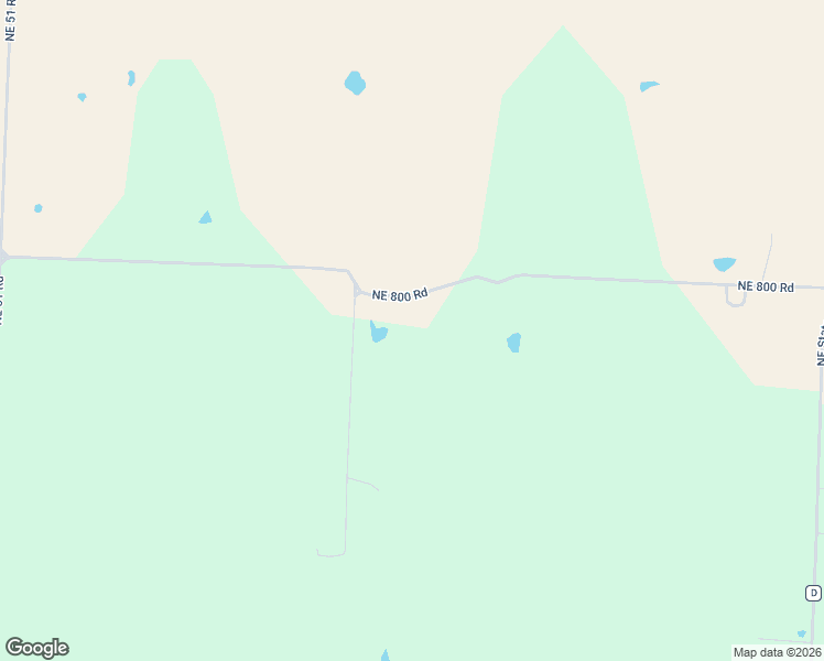 map of restaurants, bars, coffee shops, grocery stores, and more near 1345 Northeast 800 Road in Lowry City