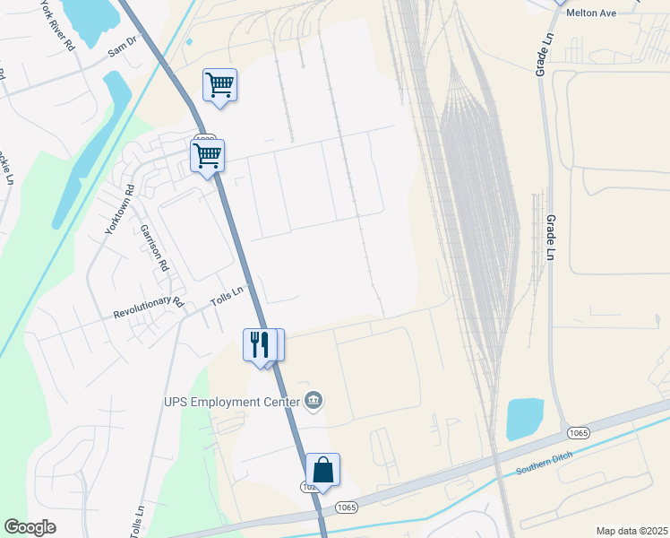 map of restaurants, bars, coffee shops, grocery stores, and more near 7835 National Turnpike in Louisville