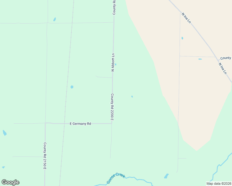 map of restaurants, bars, coffee shops, grocery stores, and more near Co Road 2200 East in Belle Rive