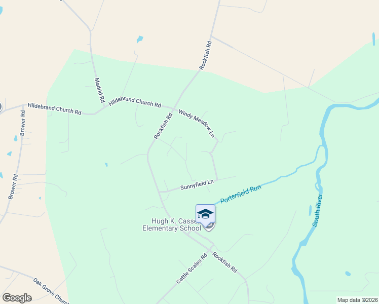 map of restaurants, bars, coffee shops, grocery stores, and more near 72 Porterfield Lane in Waynesboro