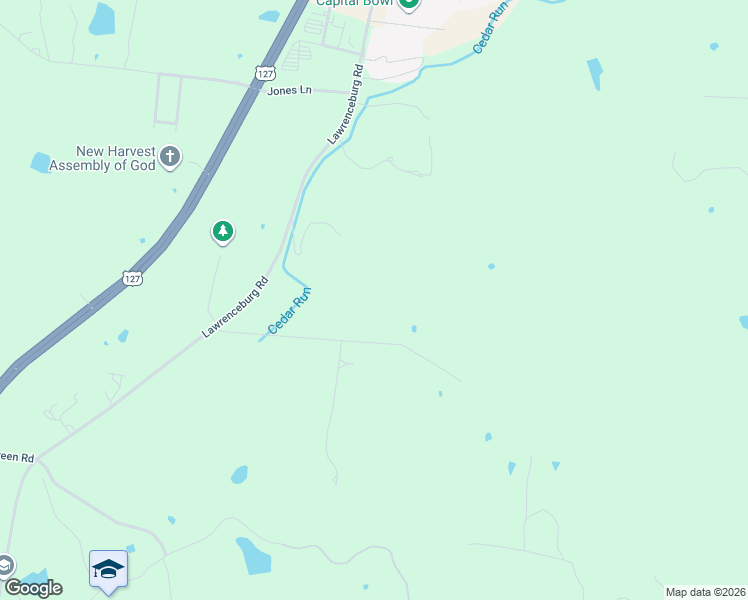 map of restaurants, bars, coffee shops, grocery stores, and more near 414 Erin Way in Frankfort