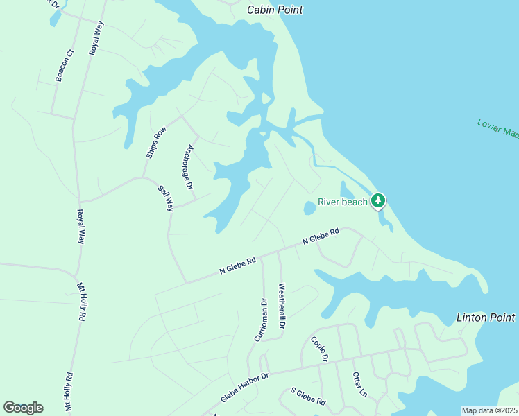 map of restaurants, bars, coffee shops, grocery stores, and more near 162 Sandpiper Drive in Montross
