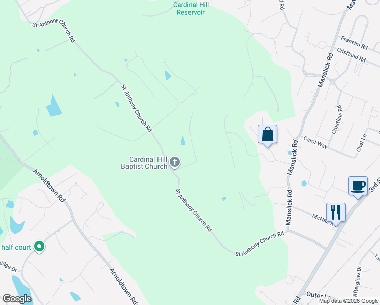 map of restaurants, bars, coffee shops, grocery stores, and more near 7828 Whipperwill Road in Louisville
