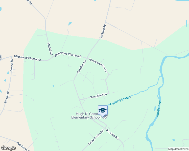 map of restaurants, bars, coffee shops, grocery stores, and more near 72 Porterfield Lane in Waynesboro