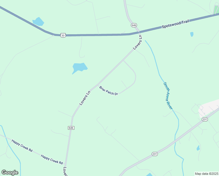 map of restaurants, bars, coffee shops, grocery stores, and more near 19470 Briar Patch Drive in Gordonsville