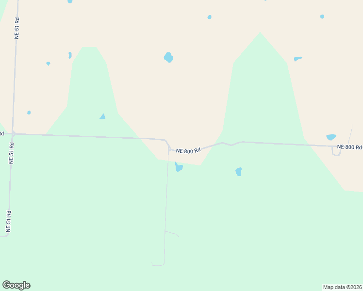 map of restaurants, bars, coffee shops, grocery stores, and more near 1345 Northeast 800 Road in Lowry City