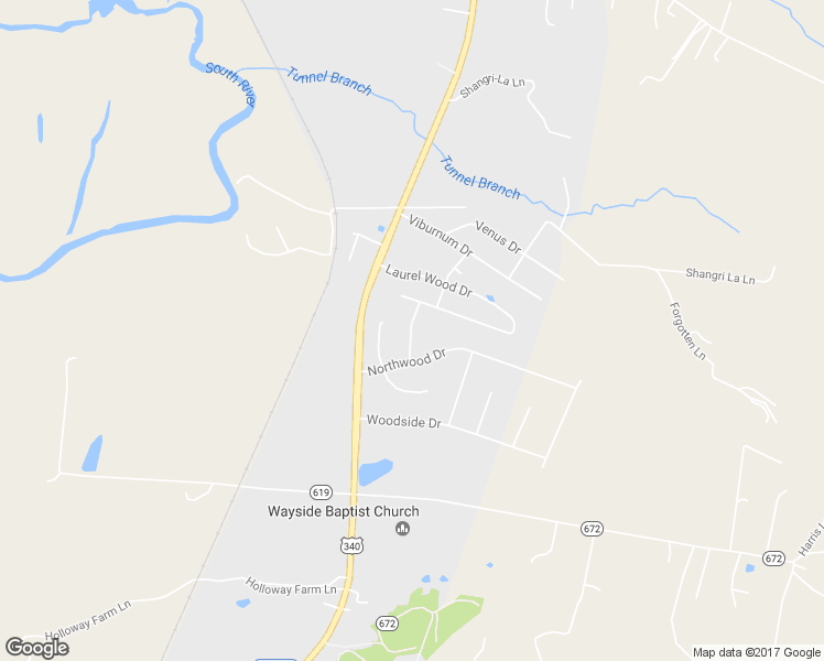 map of restaurants, bars, coffee shops, grocery stores, and more near 17 Wedgewood Drive in Waynesboro