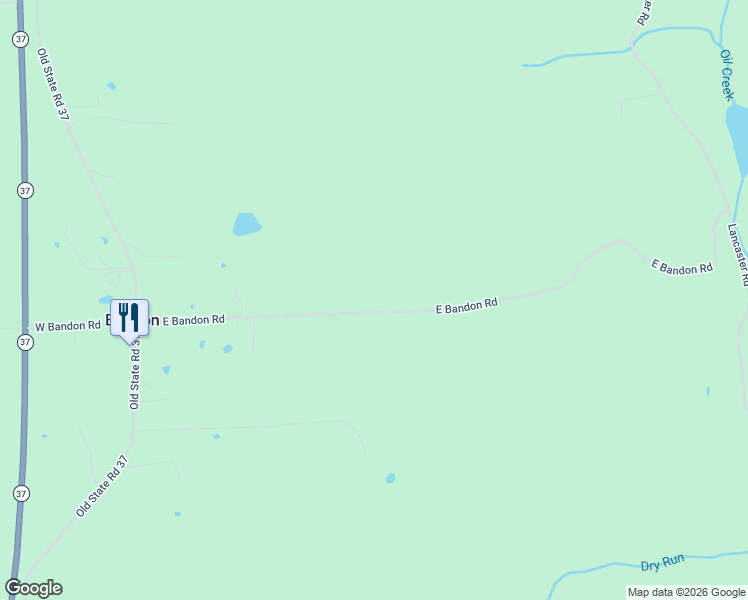 map of restaurants, bars, coffee shops, grocery stores, and more near 12119-12227 East Bandon Road in Perry