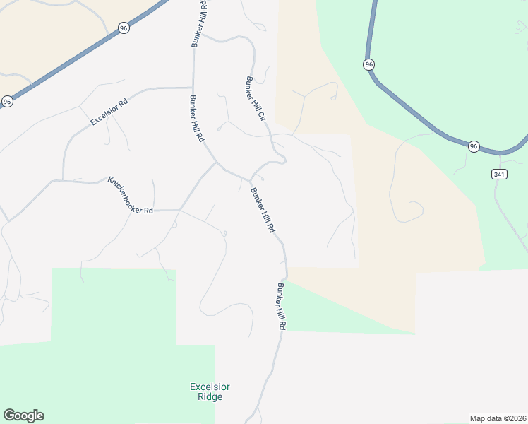 map of restaurants, bars, coffee shops, grocery stores, and more near Bunker Hill Road in Silver Cliff