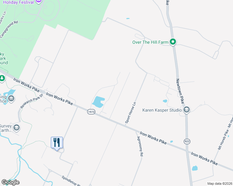 map of restaurants, bars, coffee shops, grocery stores, and more near 3337 Rushing Wind Lane in Lexington