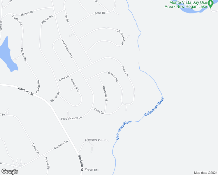 map of restaurants, bars, coffee shops, grocery stores, and more near 4241 Grisham Road in Valley Springs