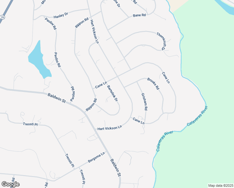 map of restaurants, bars, coffee shops, grocery stores, and more near 4107 Bartelink Drive in Valley Springs