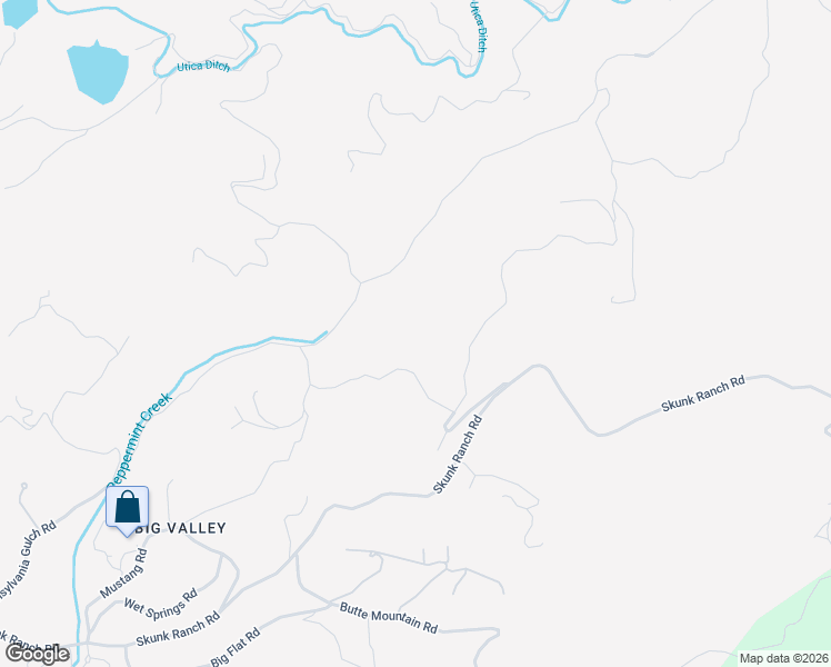 map of restaurants, bars, coffee shops, grocery stores, and more near 2410 Pennsylvania Gulch Road in Murphys