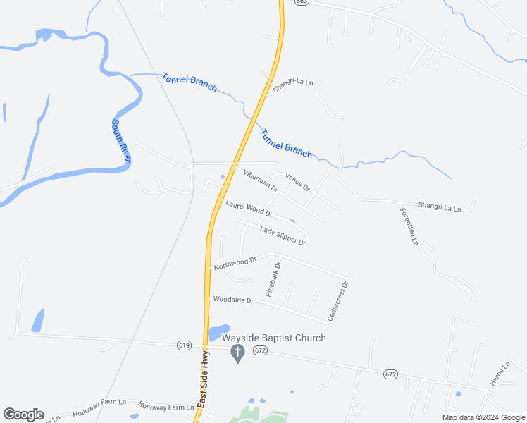 map of restaurants, bars, coffee shops, grocery stores, and more near 60 Laurel Wood Drive in Waynesboro