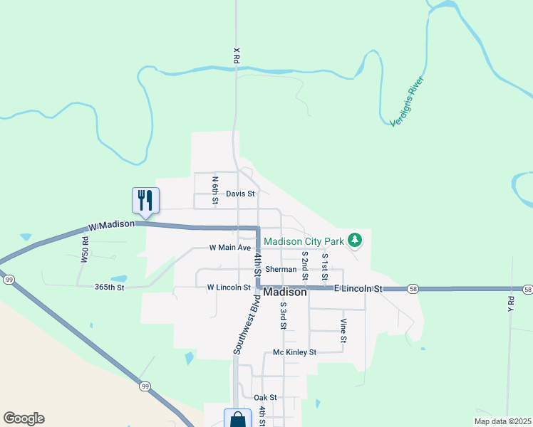 map of restaurants, bars, coffee shops, grocery stores, and more near in Madison