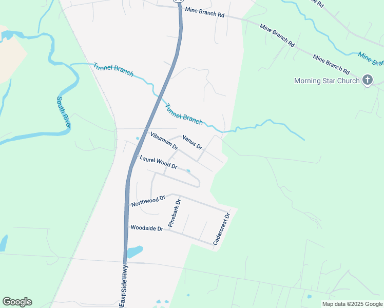 map of restaurants, bars, coffee shops, grocery stores, and more near 98 Viburnum Drive in Waynesboro