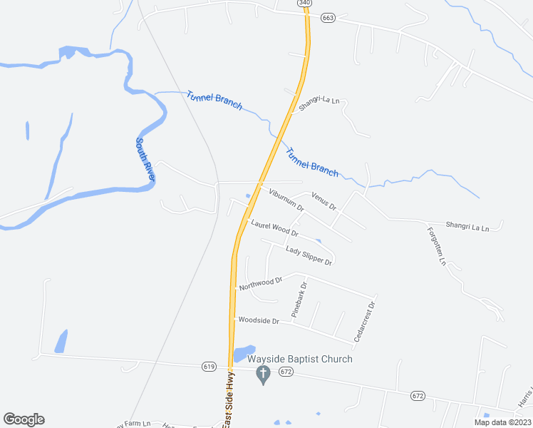 map of restaurants, bars, coffee shops, grocery stores, and more near 30 Laurel Wood Drive in Waynesboro