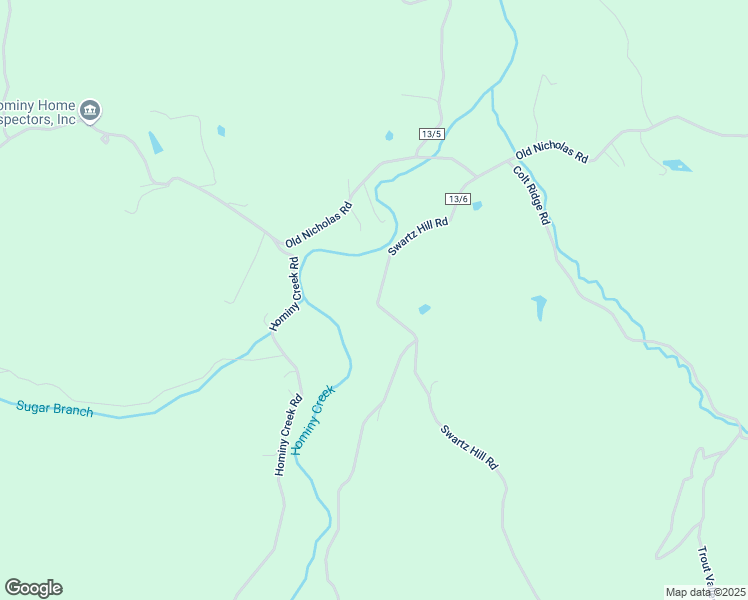 map of restaurants, bars, coffee shops, grocery stores, and more near 402 Coggins Knob in Mount Nebo