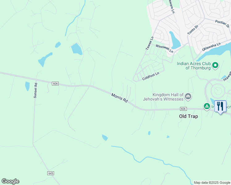 map of restaurants, bars, coffee shops, grocery stores, and more near 6737 Morris Road in Spotsylvania