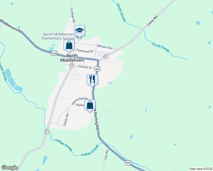 map of restaurants, bars, coffee shops, grocery stores, and more near 153 Mount Sterling Road in Paris