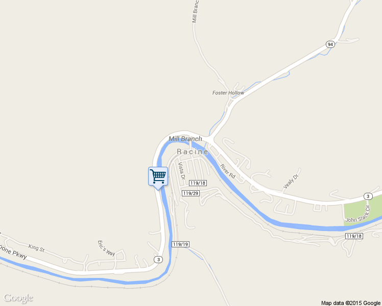 map of restaurants, bars, coffee shops, grocery stores, and more near Racine Bloomingrose Road in Racine