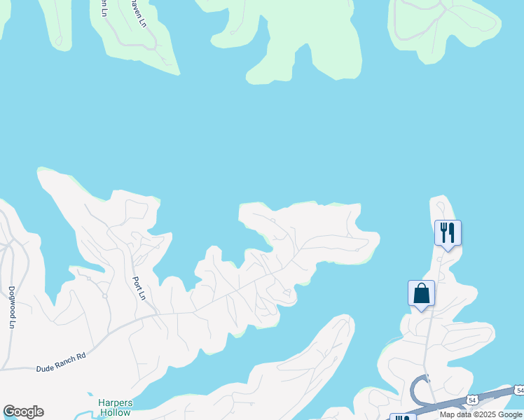 map of restaurants, bars, coffee shops, grocery stores, and more near 1427 Spindrifter Court in Osage Beach