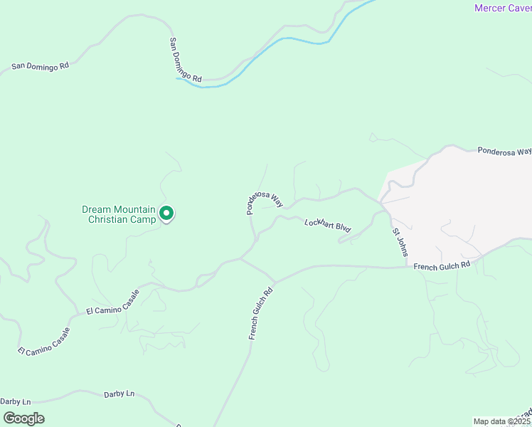 map of restaurants, bars, coffee shops, grocery stores, and more near 2081 Ponderosa Way in Murphys