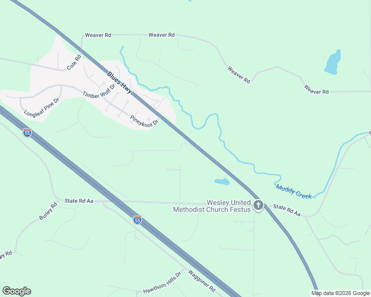 map of restaurants, bars, coffee shops, grocery stores, and more near 1224 Jan Acres in Festus