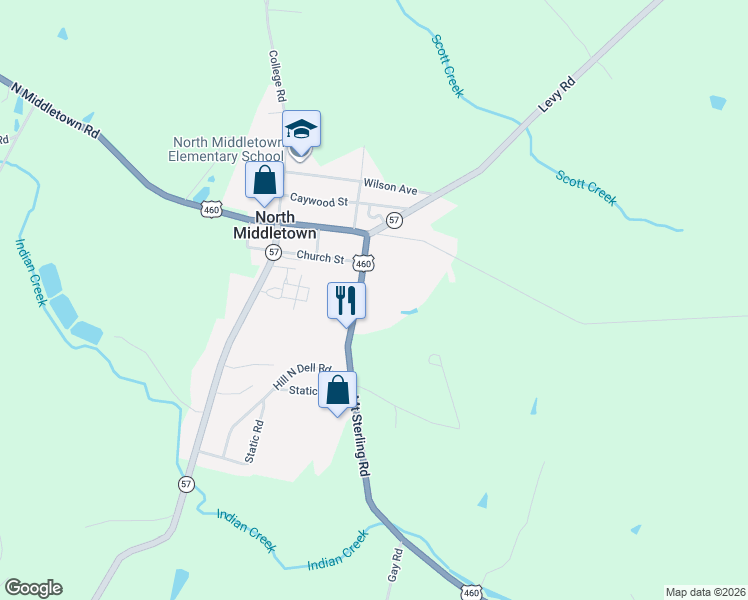 map of restaurants, bars, coffee shops, grocery stores, and more near 153 Mount Sterling Road in Paris