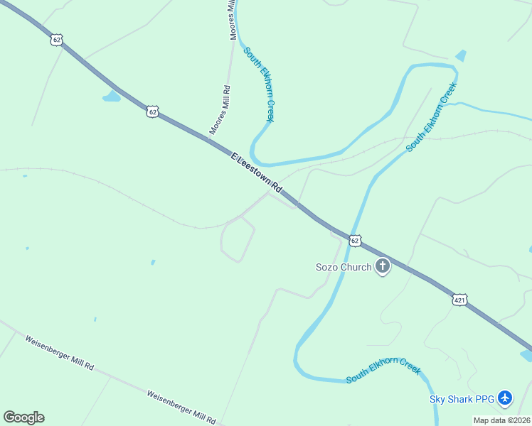 map of restaurants, bars, coffee shops, grocery stores, and more near 595 Davistown Road in Midway