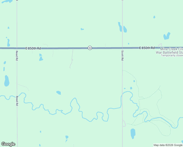 map of restaurants, bars, coffee shops, grocery stores, and more near 19533 Kansas 52 in Pleasanton