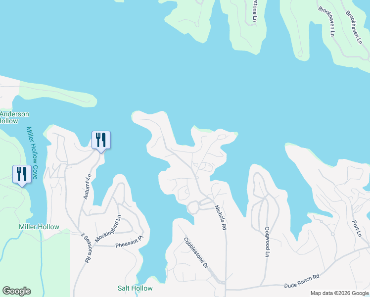 map of restaurants, bars, coffee shops, grocery stores, and more near 1522 Nichols Road in Osage Beach