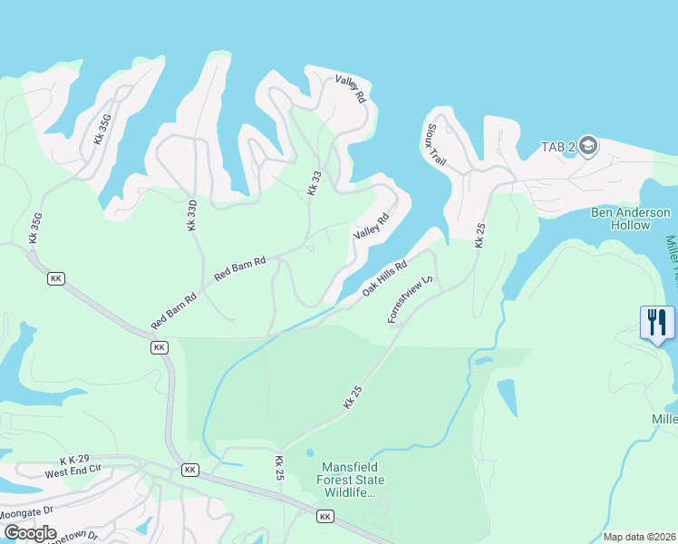 map of restaurants, bars, coffee shops, grocery stores, and more near Kk 33D in Osage Beach