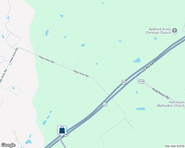 map of restaurants, bars, coffee shops, grocery stores, and more near 162 Harp Innis Road in Lexington