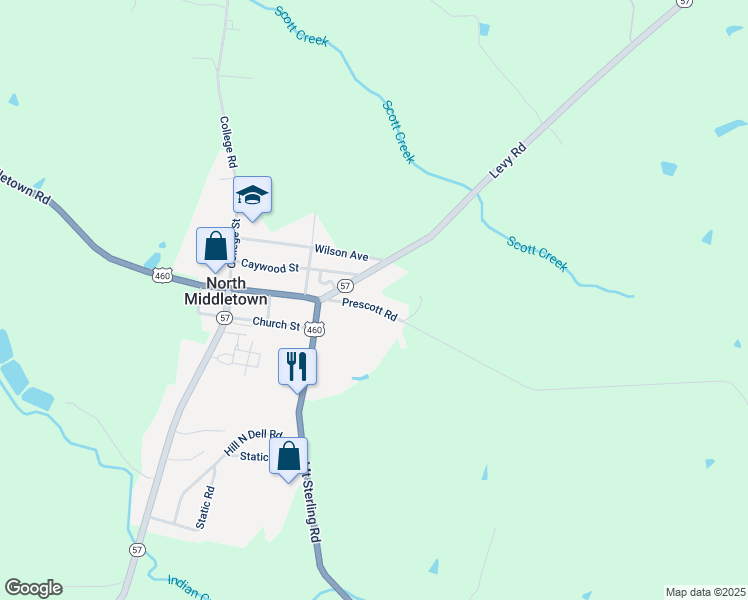 map of restaurants, bars, coffee shops, grocery stores, and more near 129 Prescott Road in Paris