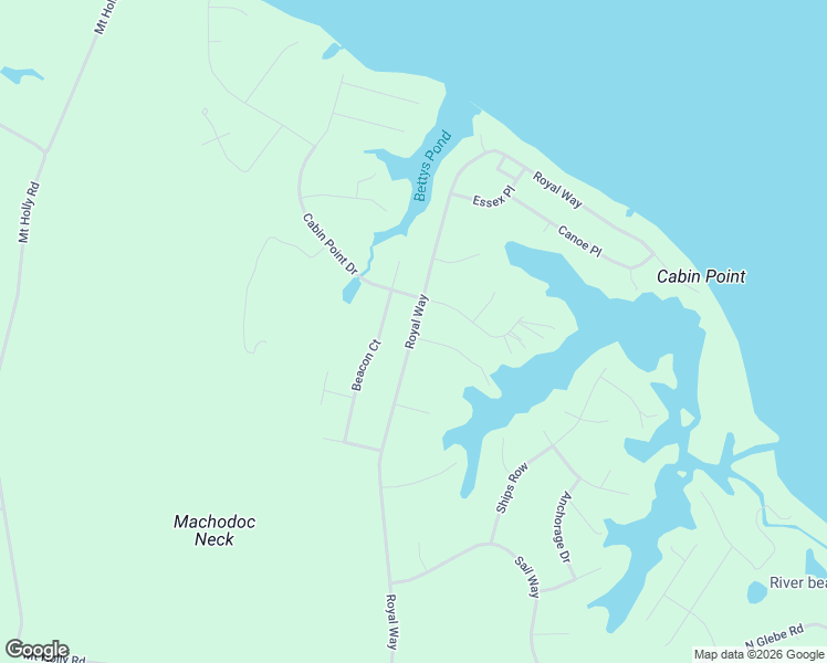 map of restaurants, bars, coffee shops, grocery stores, and more near 807 Royal Way in Montross