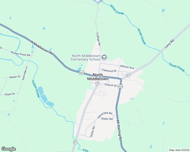 map of restaurants, bars, coffee shops, grocery stores, and more near 3280 North Middletown Road in Paris