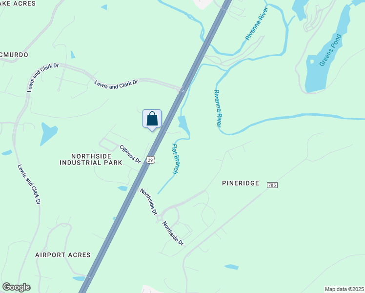 map of restaurants, bars, coffee shops, grocery stores, and more near 3965 Seminole Trail in Charlottesville