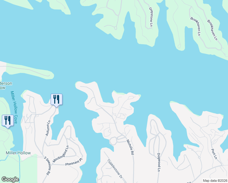 map of restaurants, bars, coffee shops, grocery stores, and more near 1522 Nichols Road in Osage Beach